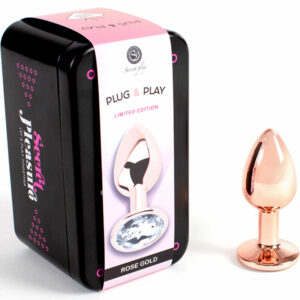Plug Anal Métallique Or Rose Taille S