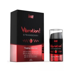 Gel Excitant Comestible Effet Vibrant Fraise