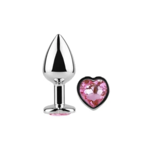 Plug Anal Bijou Coeur Rose S