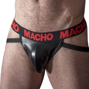 Jockstrap Macho Cuir Rouge L