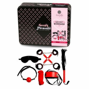 Coffret BDSM Secret Pleasure Rouge 8 pièces