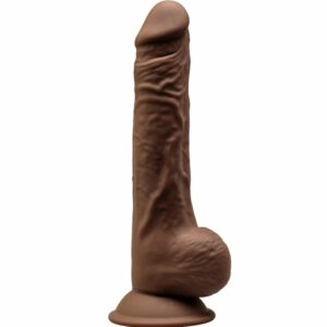 Gode Ventouse Réaliste Chocolat XXL SilexD 24 cm