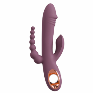 Vibromasseur Rabbit Triple Stimulation Slim Plum
